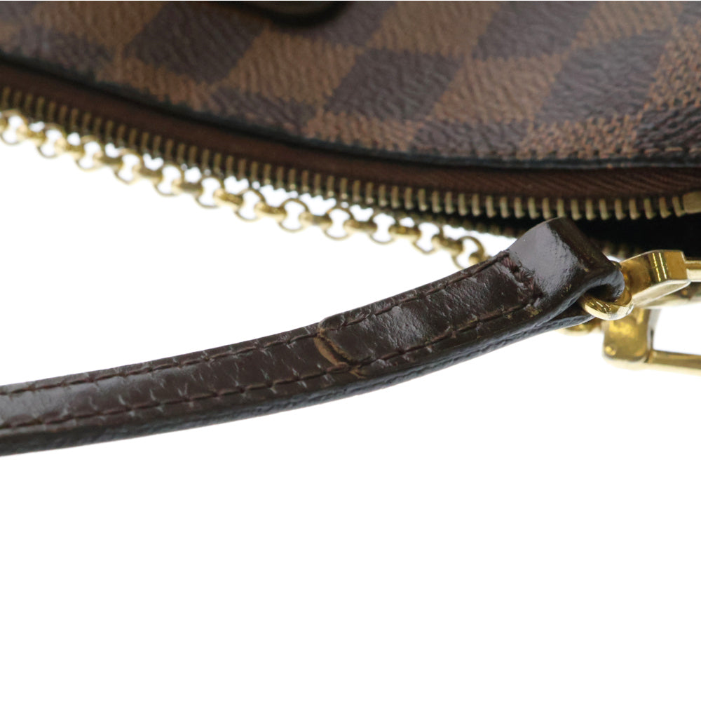 LOUIS VUITTON(ルイヴィトン) ダミエ エヴァ ショルダーバッグ チェーンバッグ ハンドバッグ ミニバッグ ゴールド金具 ブラウン レザー×PVC N55213