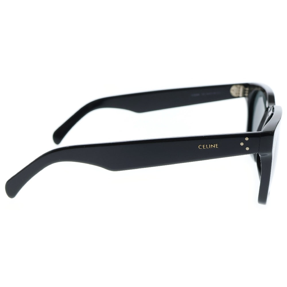 CELINE(セリーヌ) ウェリントン スクエア サングラス 黒 54□19 GD金具 CL40248I