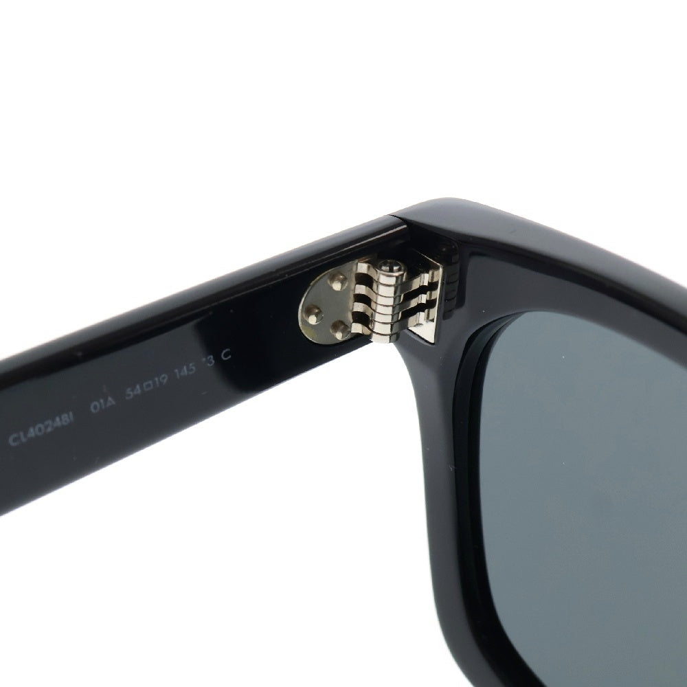 CELINE(セリーヌ) ウェリントン スクエア サングラス 黒 54□19 GD金具 CL40248I