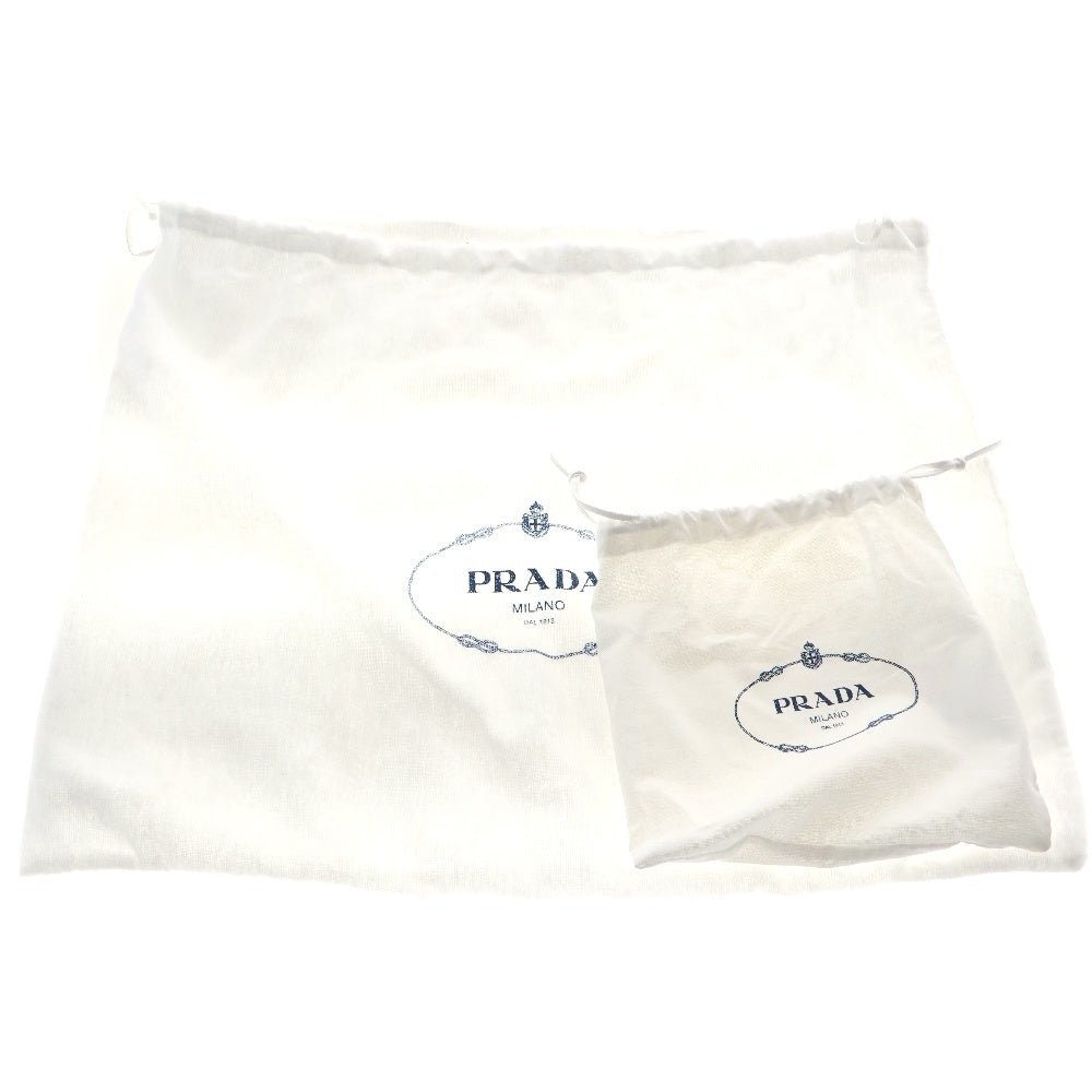 PRADA(プラダ) Re-Nylon パデッド ショルダーバッグ シルバー金具 トライアルロゴプレート ナイロン ブラック 1BC151