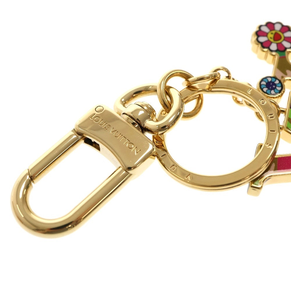 LOUIS VUITTON(ルイヴィトン) ×TM LVアイコニック スーパーフラット バッグチャーム キーホルダー ゴールド メタル M02468