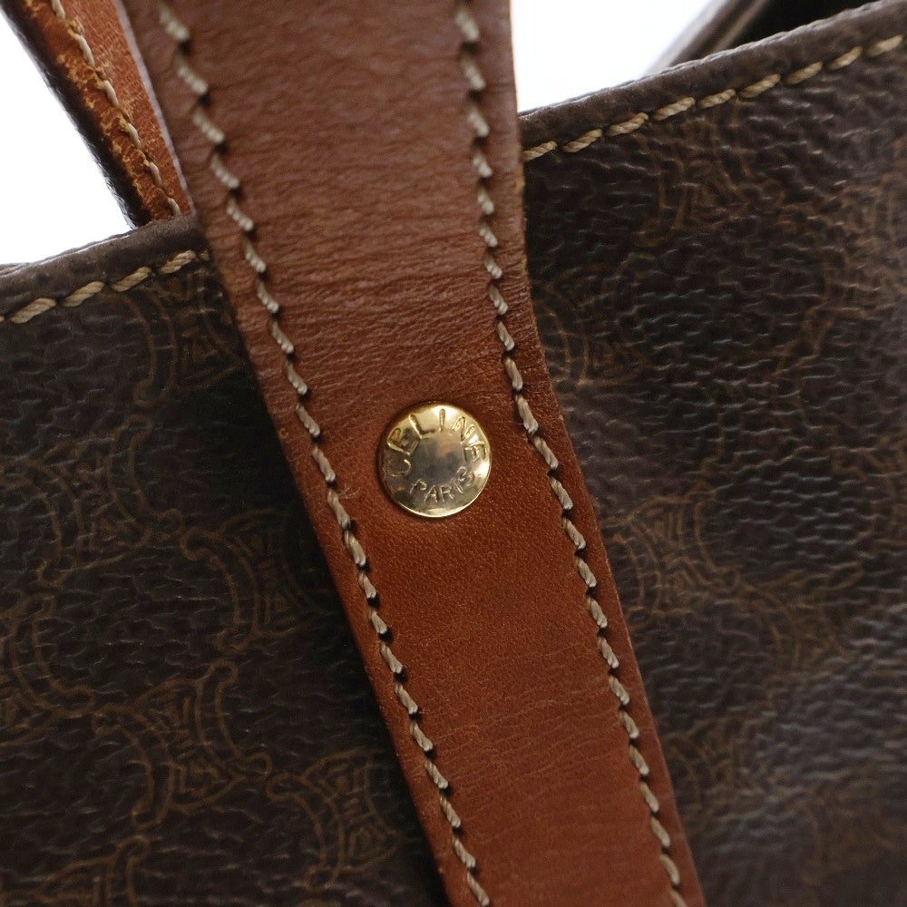 CELINE(セリーヌ) マカダム柄 トートバッグ ハンドバッグ ブラウン