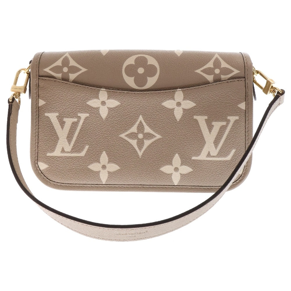LOUIS VUITTON(ルイヴィトン) モノグラム アンプラント ディアヌ トゥルトレール クレーム レザー2WAYショルダーバッグ ハンドバッグ グレー M46583