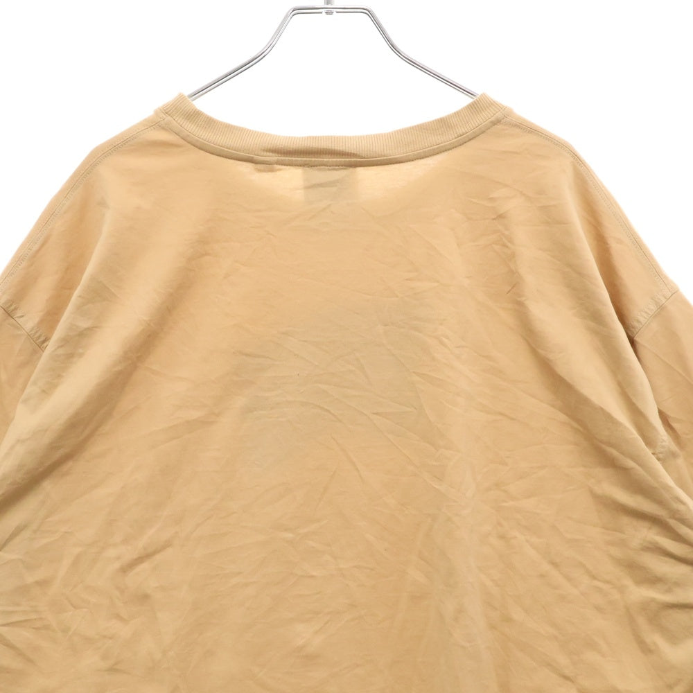 BURBERRY(バーバリー) チェックEKD フロントロゴプリント クルーネック半袖Tシャツ カットソー ベージュ 8072703