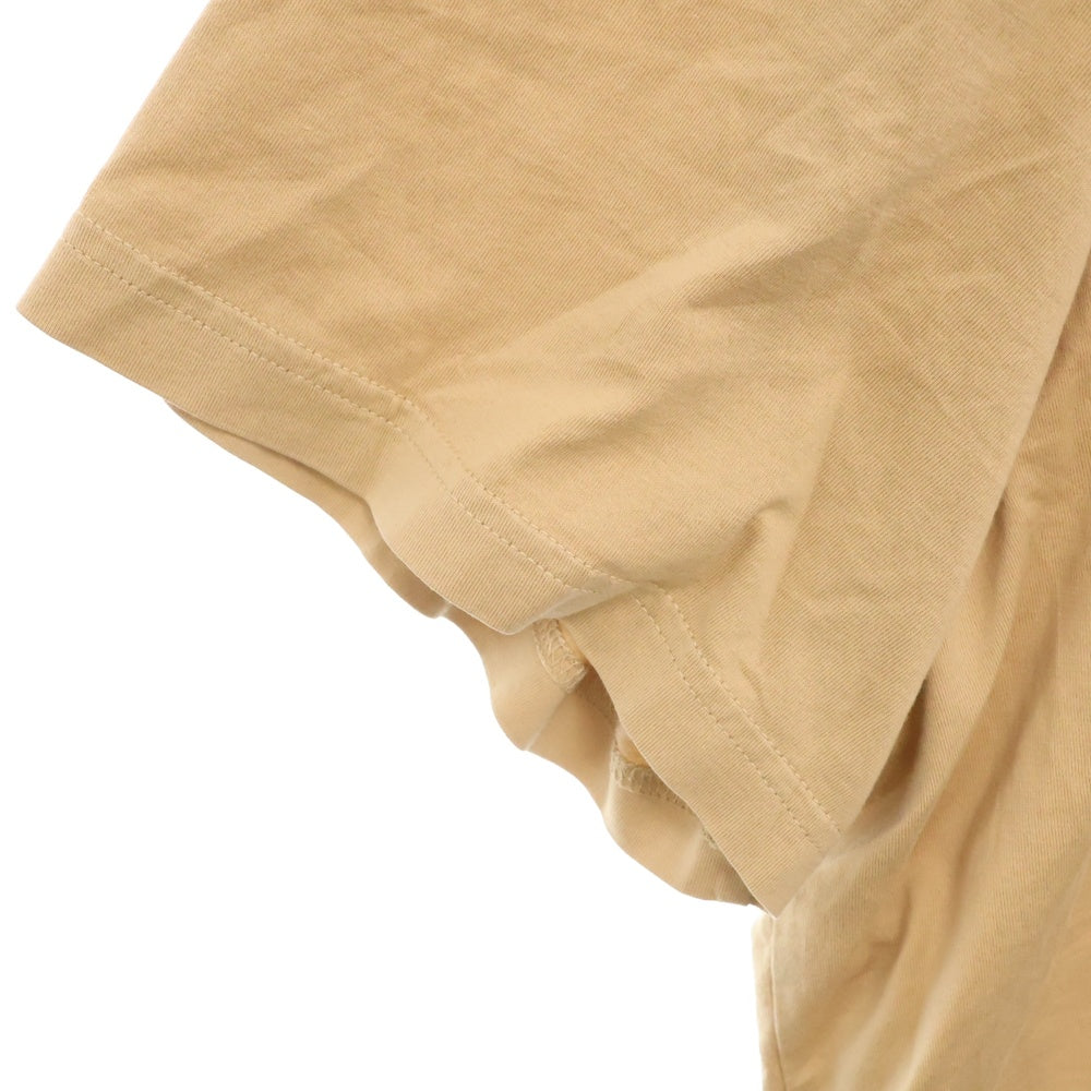 BURBERRY(バーバリー) チェックEKD フロントロゴプリント クルーネック半袖Tシャツ カットソー ベージュ 8072703