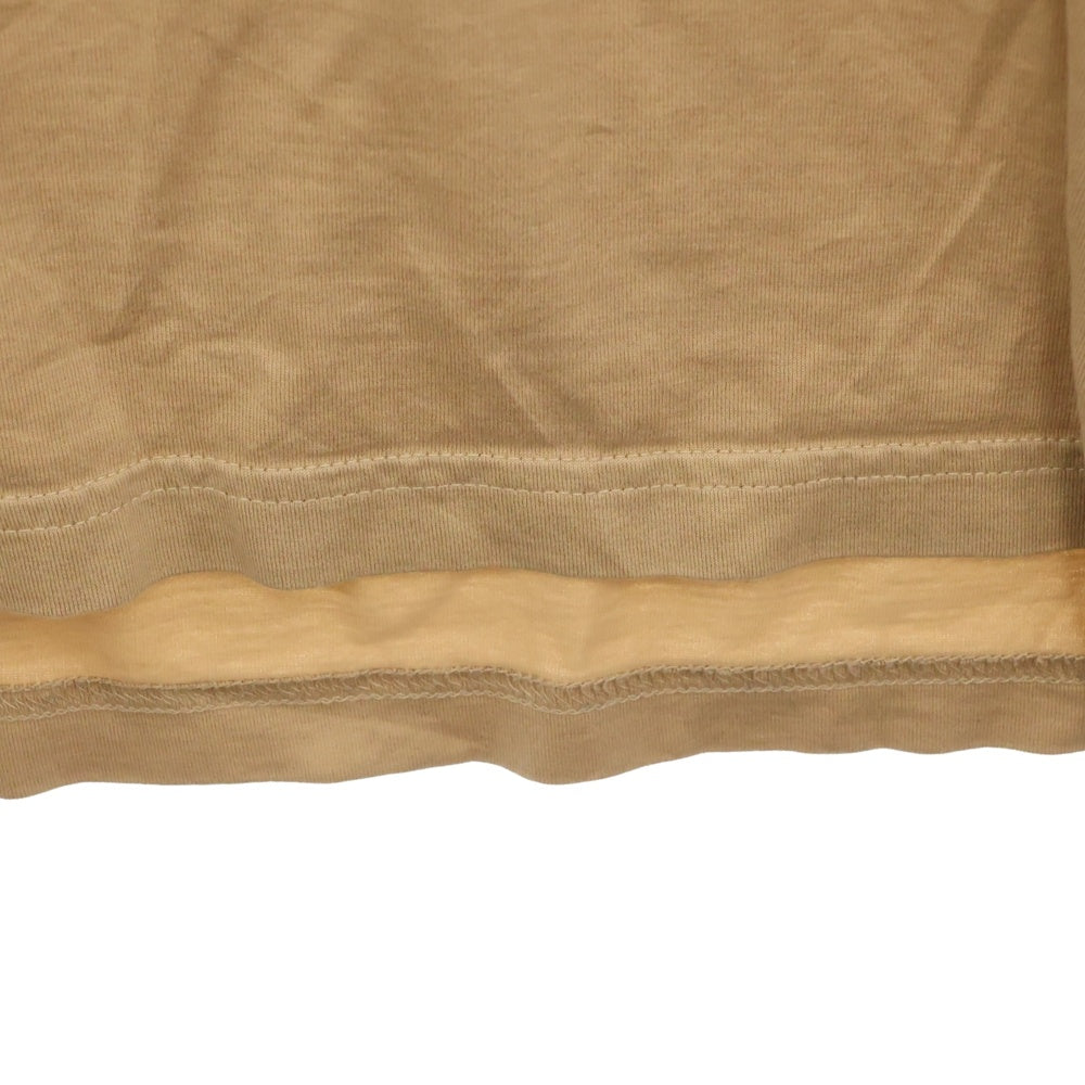 BURBERRY(バーバリー) チェックEKD フロントロゴプリント クルーネック半袖Tシャツ カットソー ベージュ 8072703