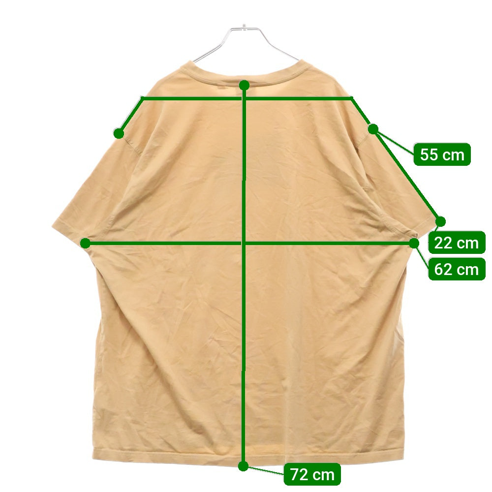 BURBERRY(バーバリー) チェックEKD フロントロゴプリント クルーネック半袖Tシャツ カットソー ベージュ 8072703