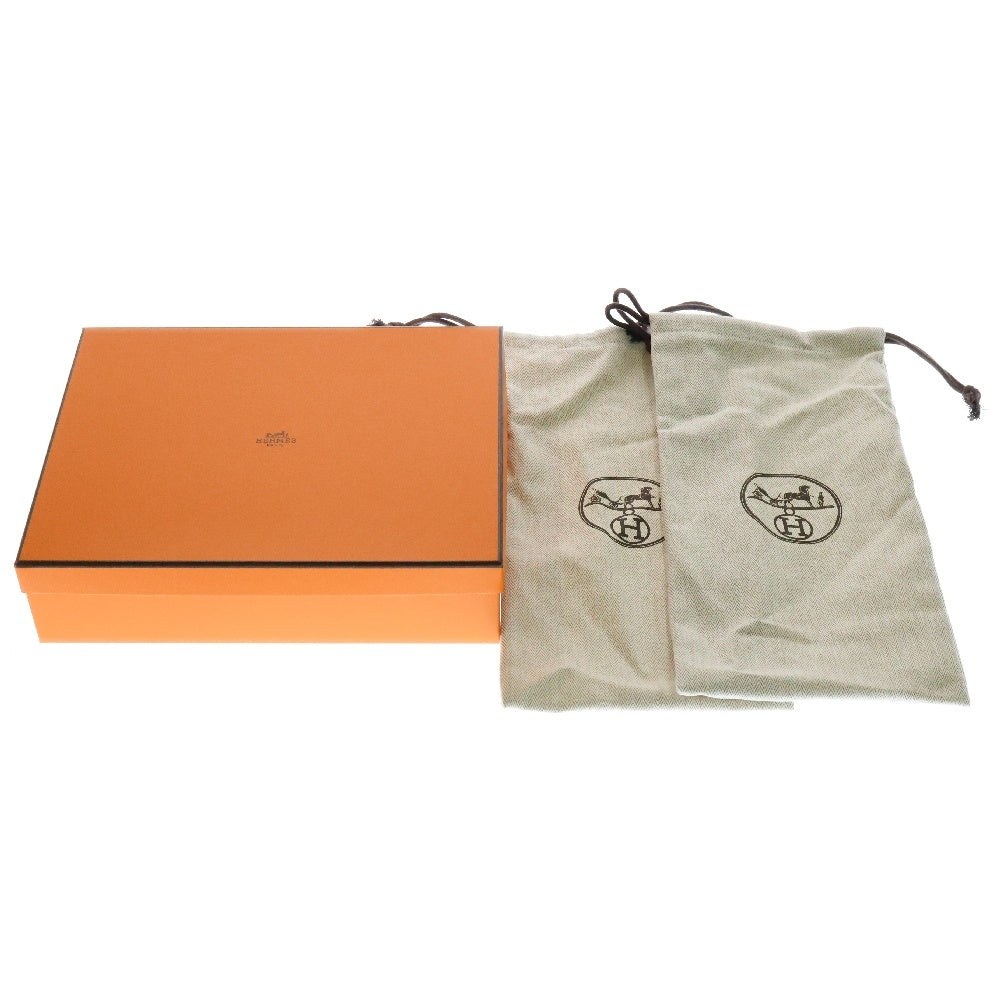 HERMES(エルメス) オラン サンダル グレー エプソン レザー 靴 レディース