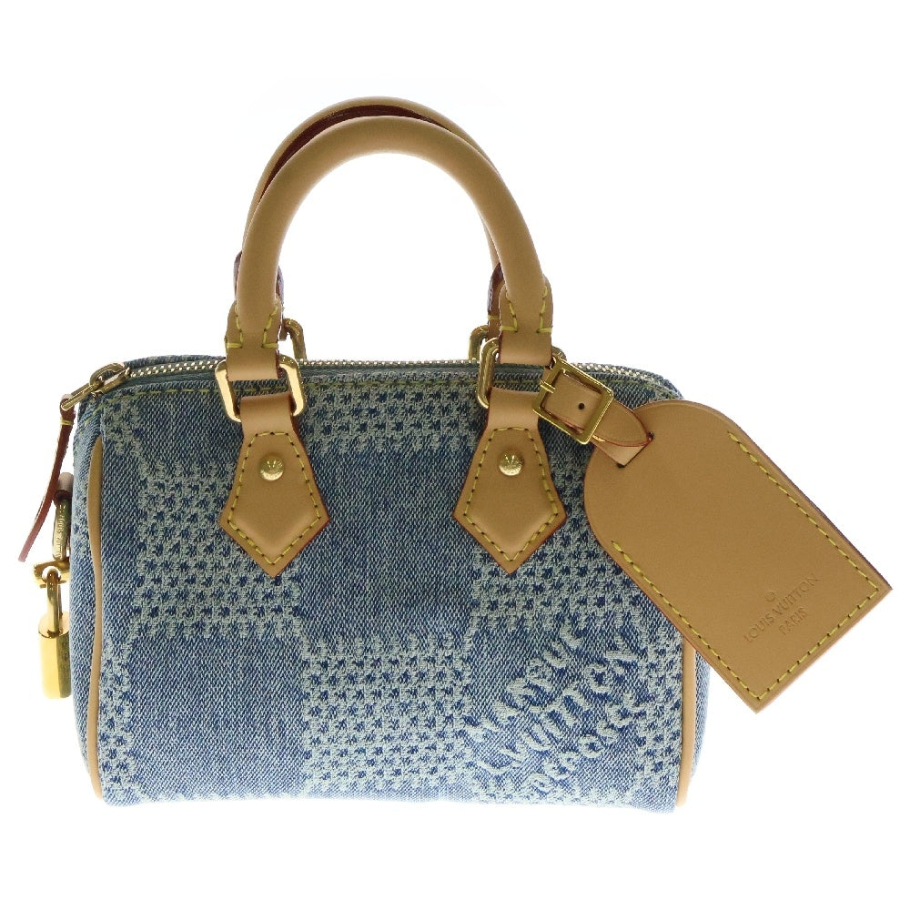 LOUIS VUITTON(ルイヴィトン) ダミエ デニム スピーディバンドリエール 2WAYハンドバッグ ショルダーバッグ ブルー N40700
