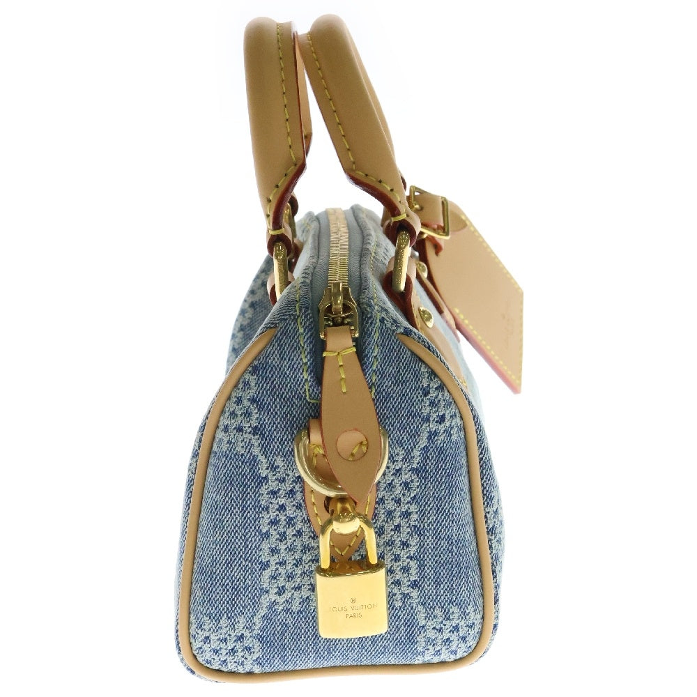 LOUIS VUITTON(ルイヴィトン) ダミエ デニム スピーディバンドリエール 2WAYハンドバッグ ショルダーバッグ ブルー N40700