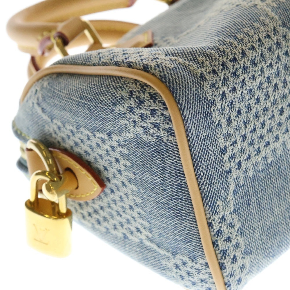 LOUIS VUITTON(ルイヴィトン) ダミエ デニム スピーディバンドリエール 2WAYハンドバッグ ショルダーバッグ ブルー N40700