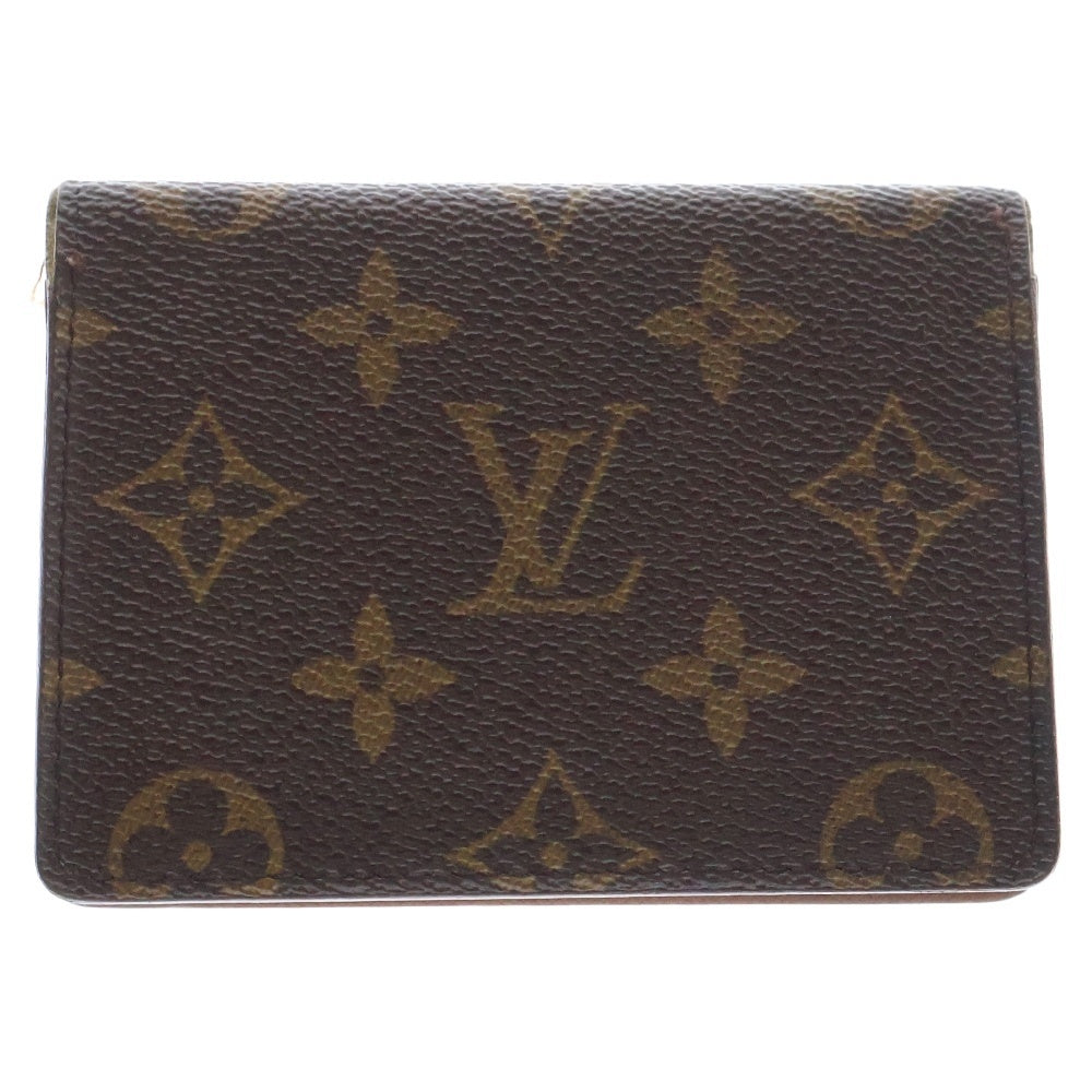 LOUIS VUITTON(ルイヴィトン) モノグラム ポルト2カルト ヴェルティカル カードケース 名刺入れ ブラウン PVC M60533