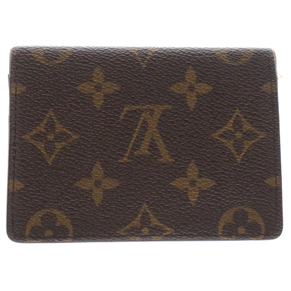 LOUIS VUITTON(ルイヴィトン) モノグラム ポルト2カルト ヴェルティカル カードケース 名刺入れ ブラウン PVC M60533