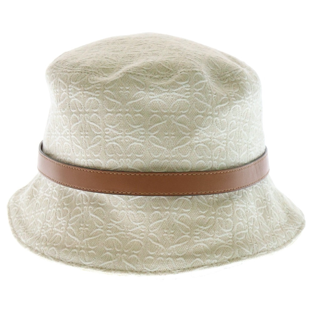LOEWE(ロエベ) ハット アナグラム ジャカード バケットハット 帽子 アイボリー #37 K820HB1X41