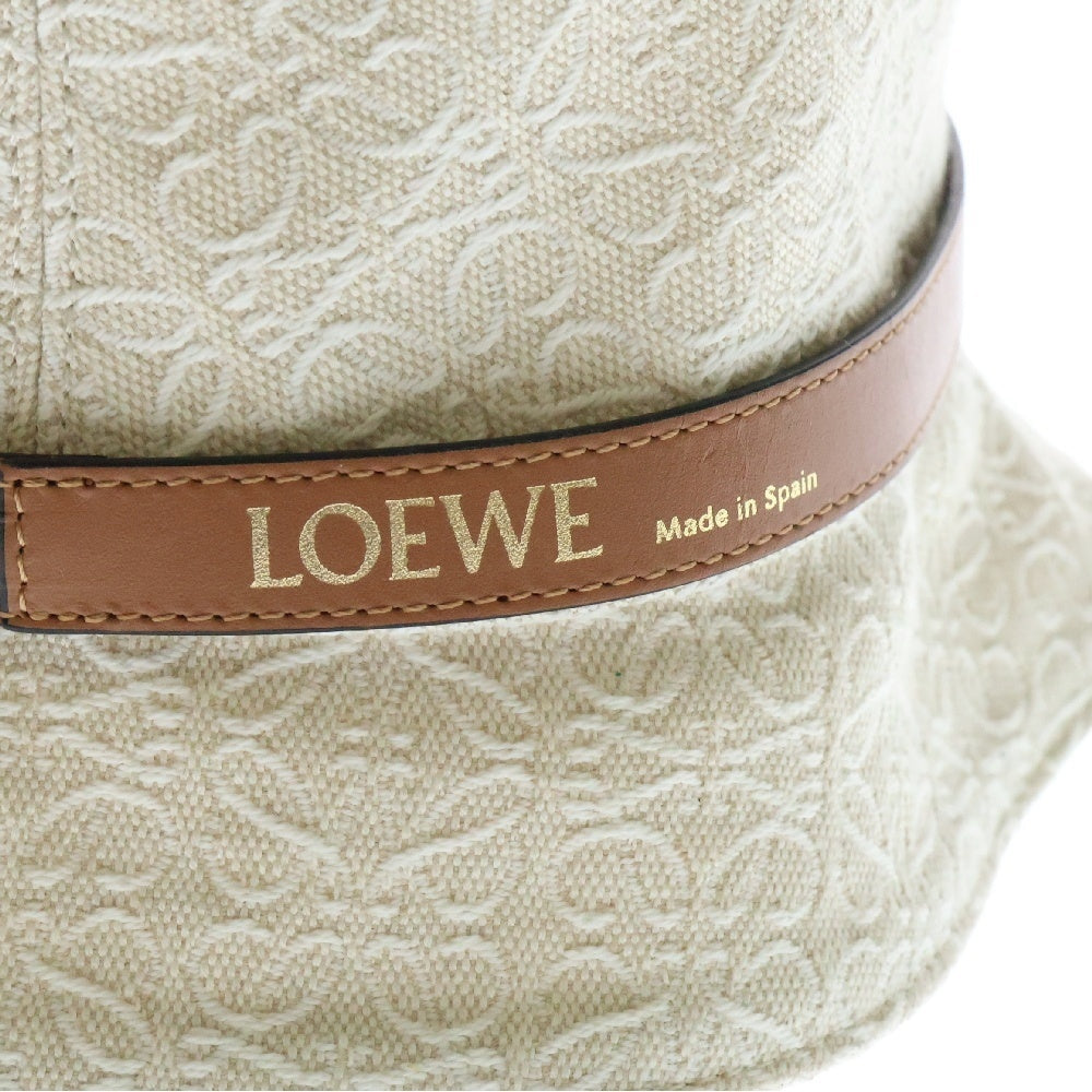 LOEWE(ロエベ) ハット アナグラム ジャカード バケットハット 帽子 アイボリー #37 K820HB1X41