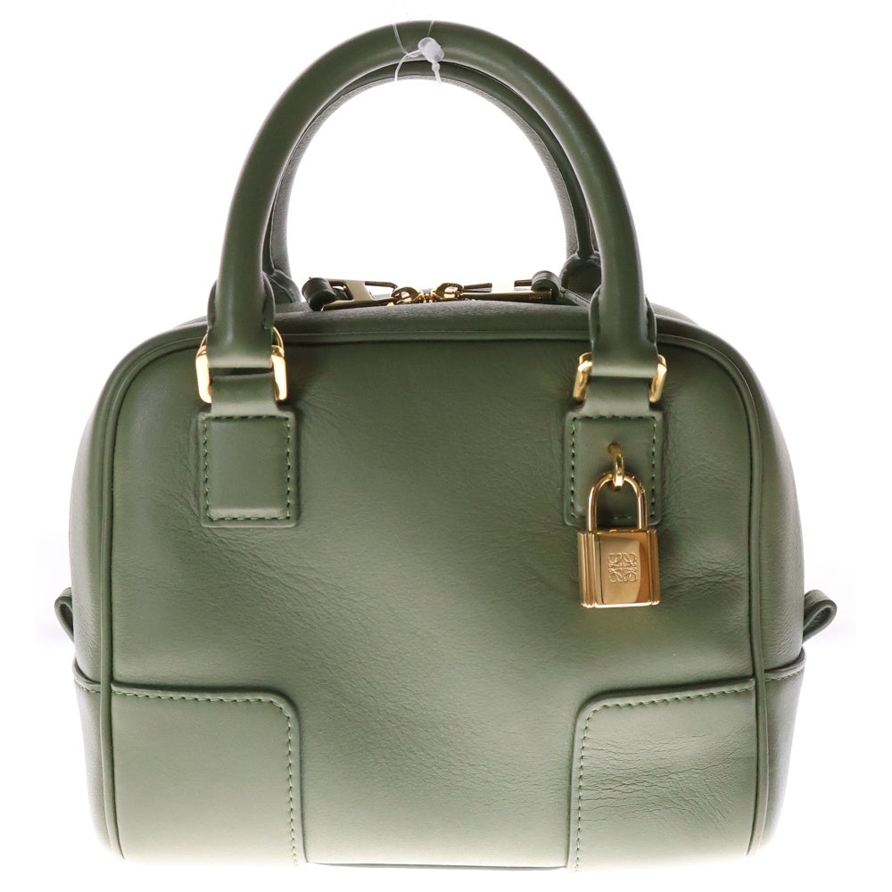 LOEWE(ロエベ) アマソナ16 2WAYバッグ ショルダーバッグ ハンドバッグ ミニバッグ グリーン レザー ゴールド金具
