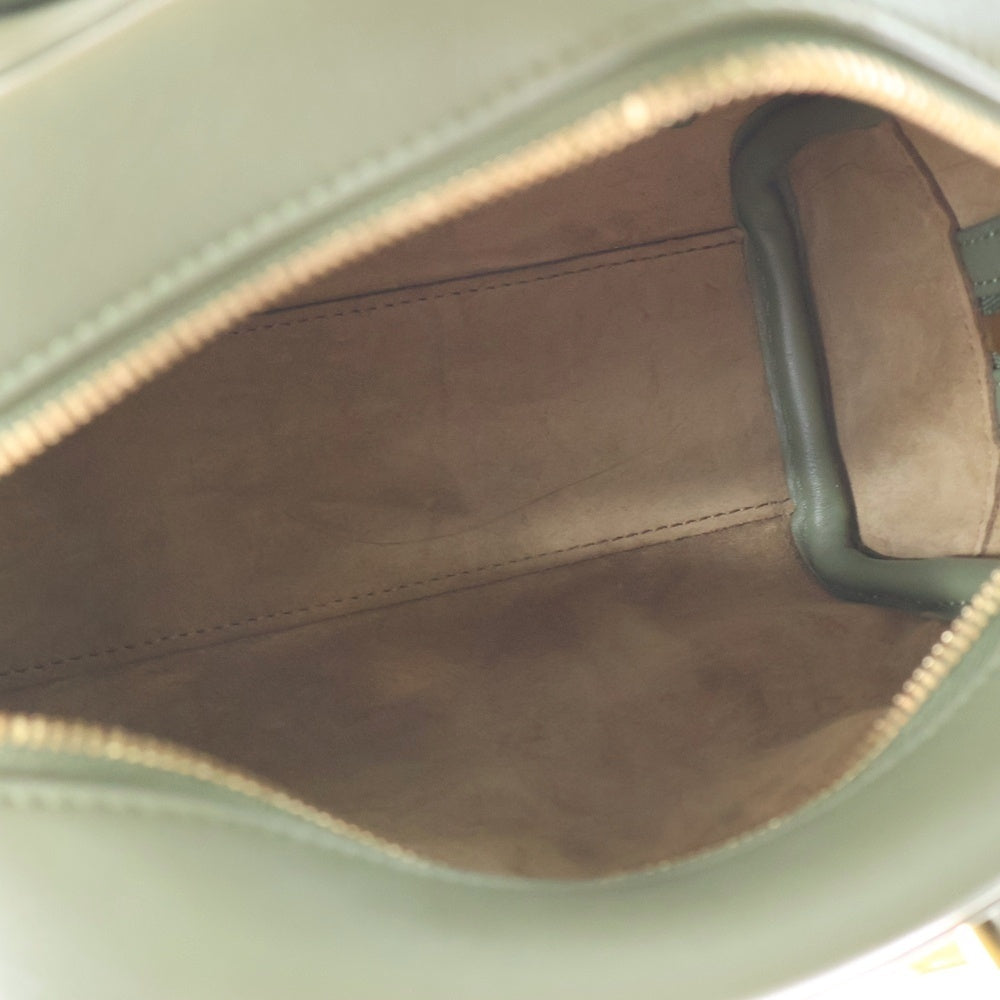 LOEWE(ロエベ) アマソナ16 2WAYバッグ ショルダーバッグ ハンドバッグ ミニバッグ グリーン レザー ゴールド金具