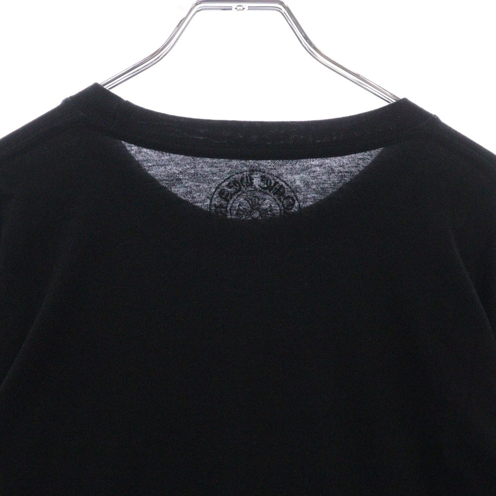 CHROME HEARTS(クロムハーツ) Neck Logo L/S TEE ネックロゴ ロングスリーブカットソー 長袖Tシャツ ブラック×パープル