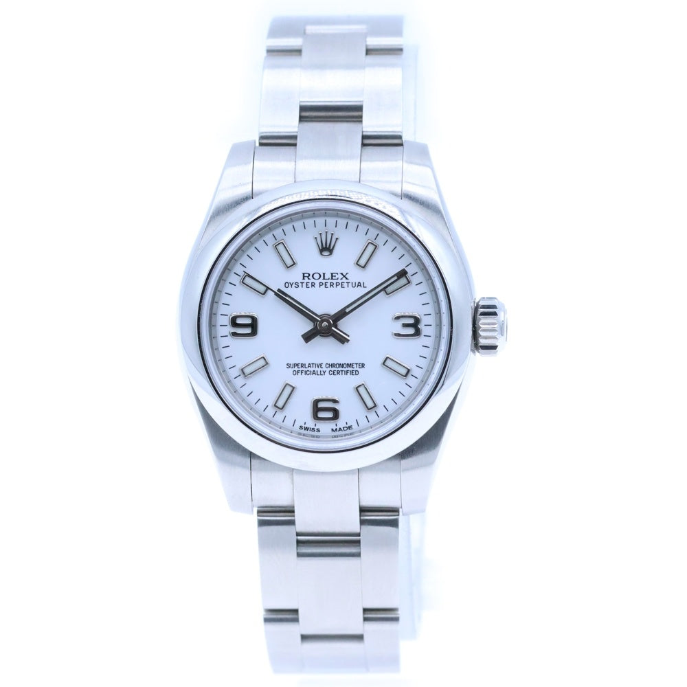 ROLEX(ロレックス) 176200 オイスターパーペチュアル 白文字盤 SS/AT ステンレス 自動巻き 腕時計