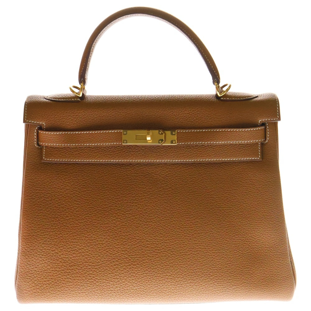 HERMES(エルメス) ケリー32 ゴールド トゴ 内縫い ゴールド金具 D刻印 ハンドバッグ ショルダーバッグ