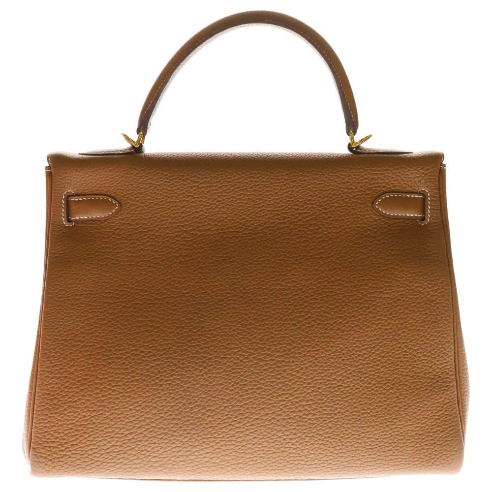 HERMES(エルメス) ケリー32 ゴールド トゴ 内縫い ゴールド金具 D刻印 ハンドバッグ ショルダーバッグ