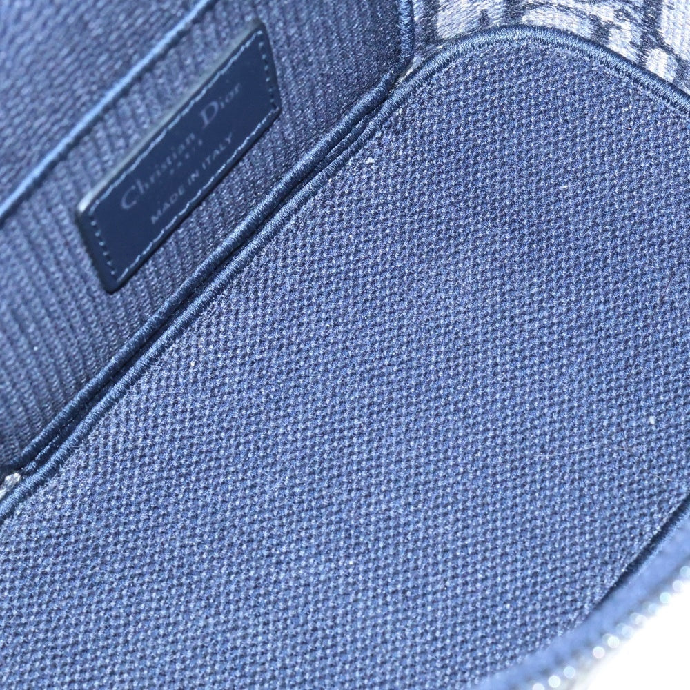 Christian Dior(クリスチャンディオール) オブリーク バニティ スモール ネイビー キャンバス 2WAY ハンドバッグ ショルダーバッグ レディース