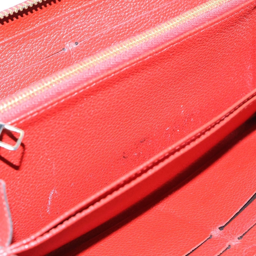 LOUIS VUITTON(ルイヴィトン) モノグラムアンプラント ジッピーウォレット スカーレット レザー M63691 長財布
