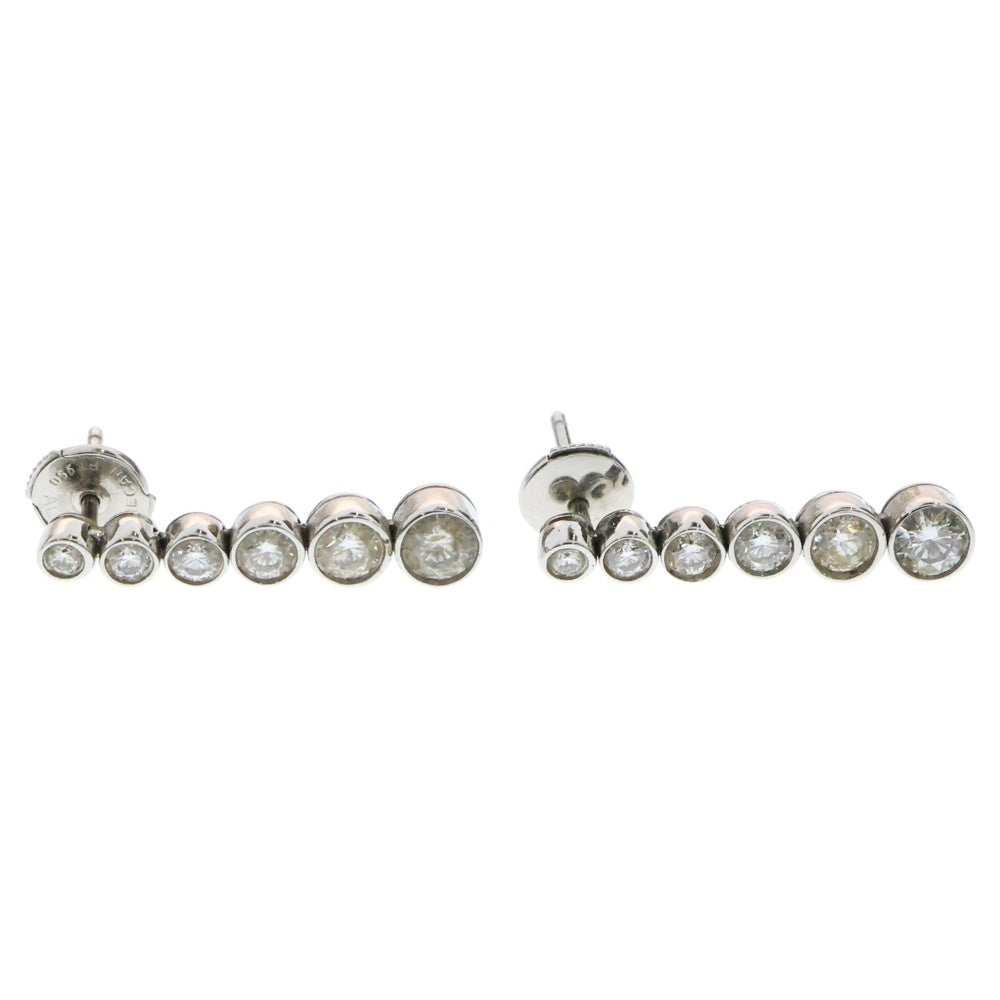 TIFFANY&Co(ティファニー) ジャズドロップ グラジュエイテッド 6Pダイヤモンド ピアス プラチナ Pt950 シルバー