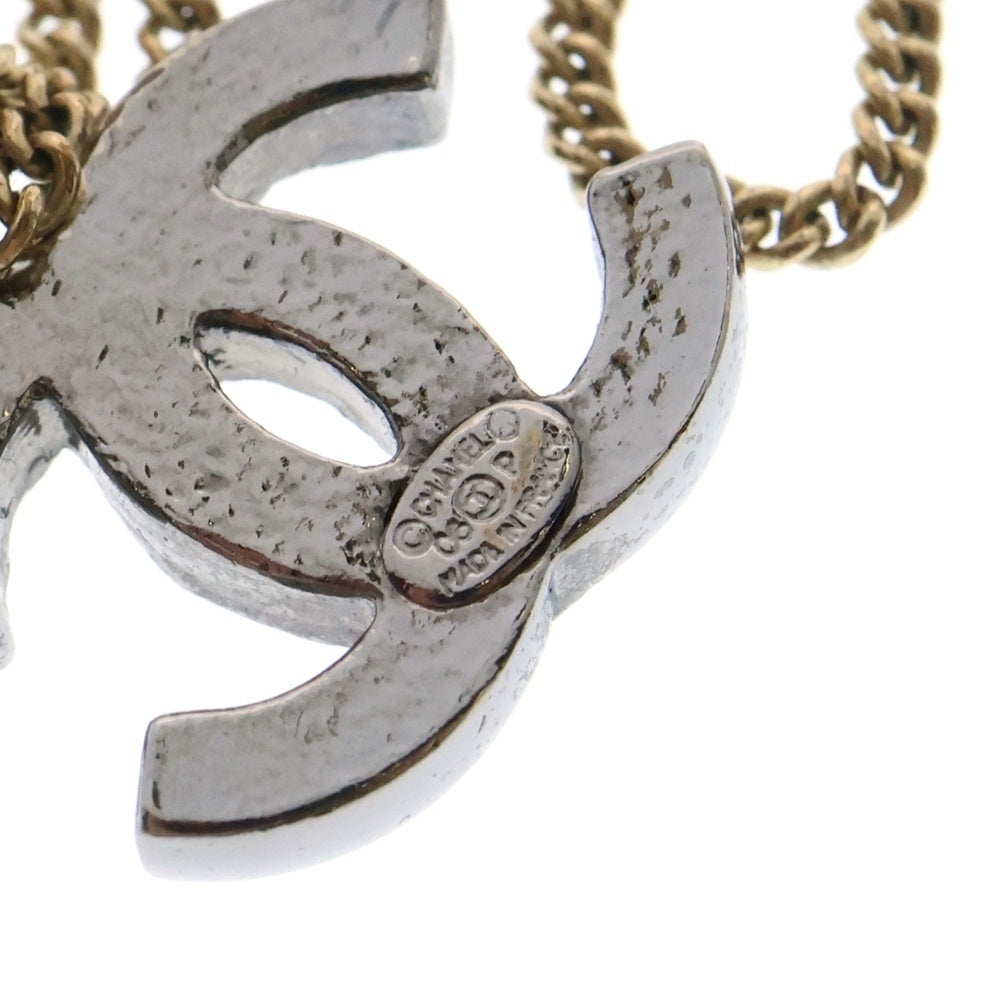 CHANEL(シャネル) ネックレス ココマーク ラインストーン ペンダント ゴールド