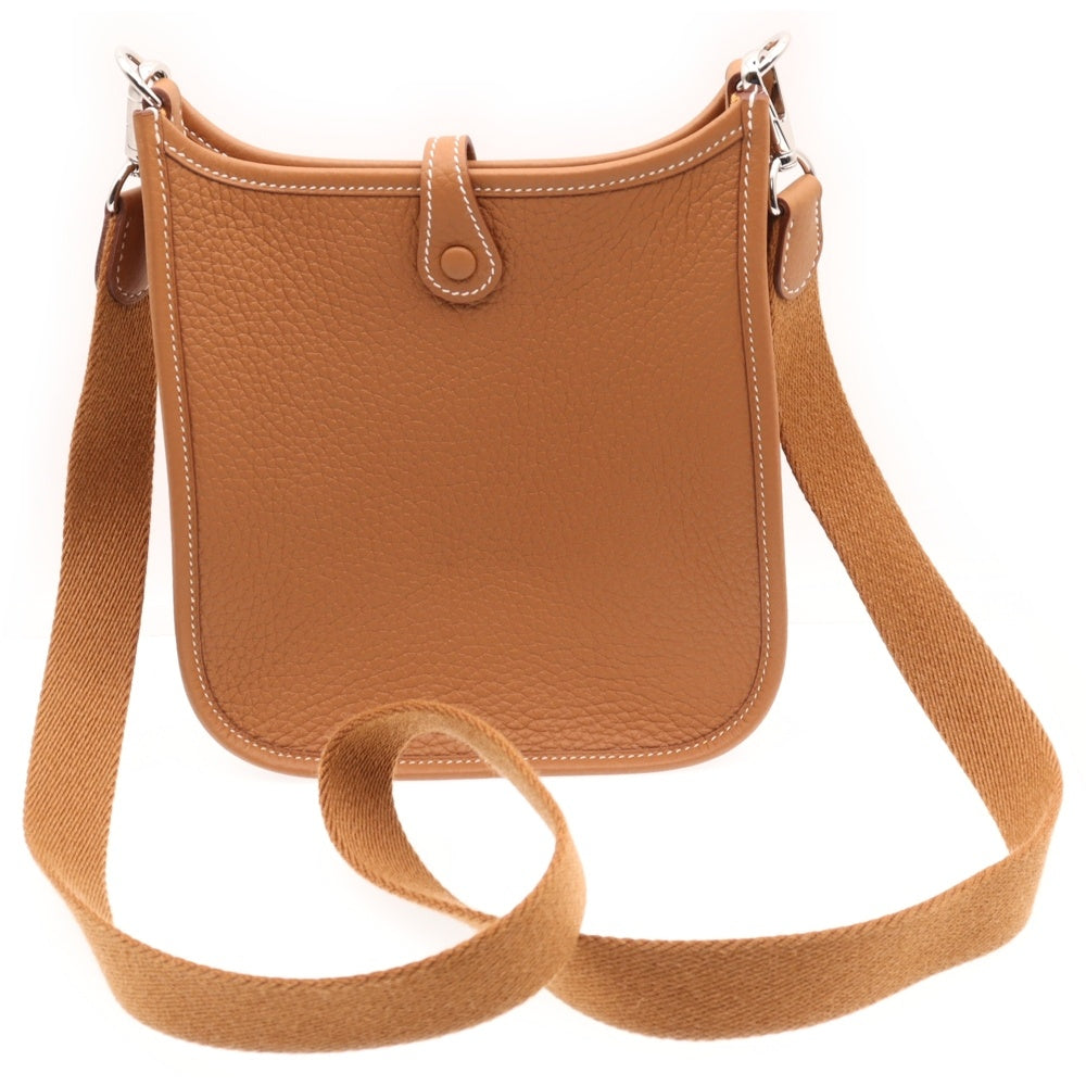 HERMES(エルメス) エブリンTPM ゴールド トリヨン ショルダーバッグ シルバー金具 W刻印 ブラウン