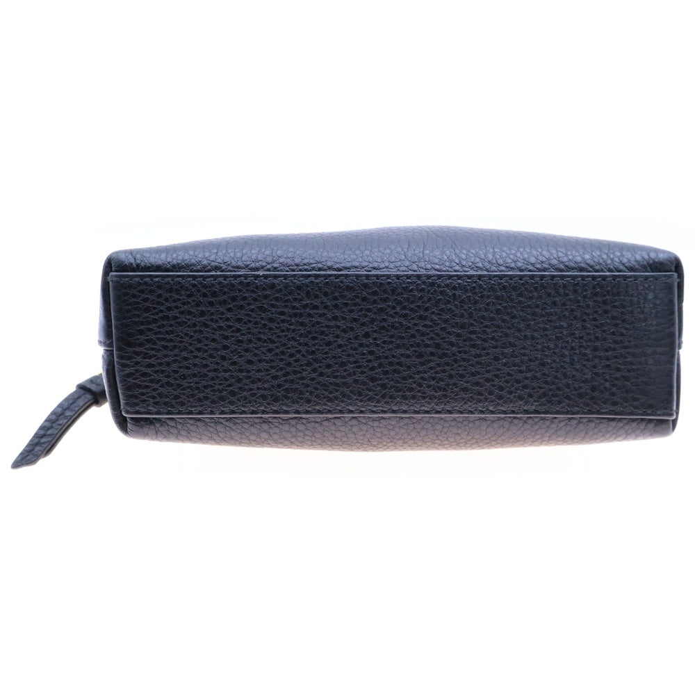 PRADA(プラダ) サフィアーノ ポーチ ケース 収納 ブラック ゴールド金具 レザー 1ND005