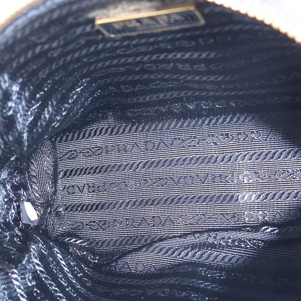 PRADA(プラダ) サフィアーノ ポーチ ケース 収納 ブラック ゴールド金具 レザー 1ND005
