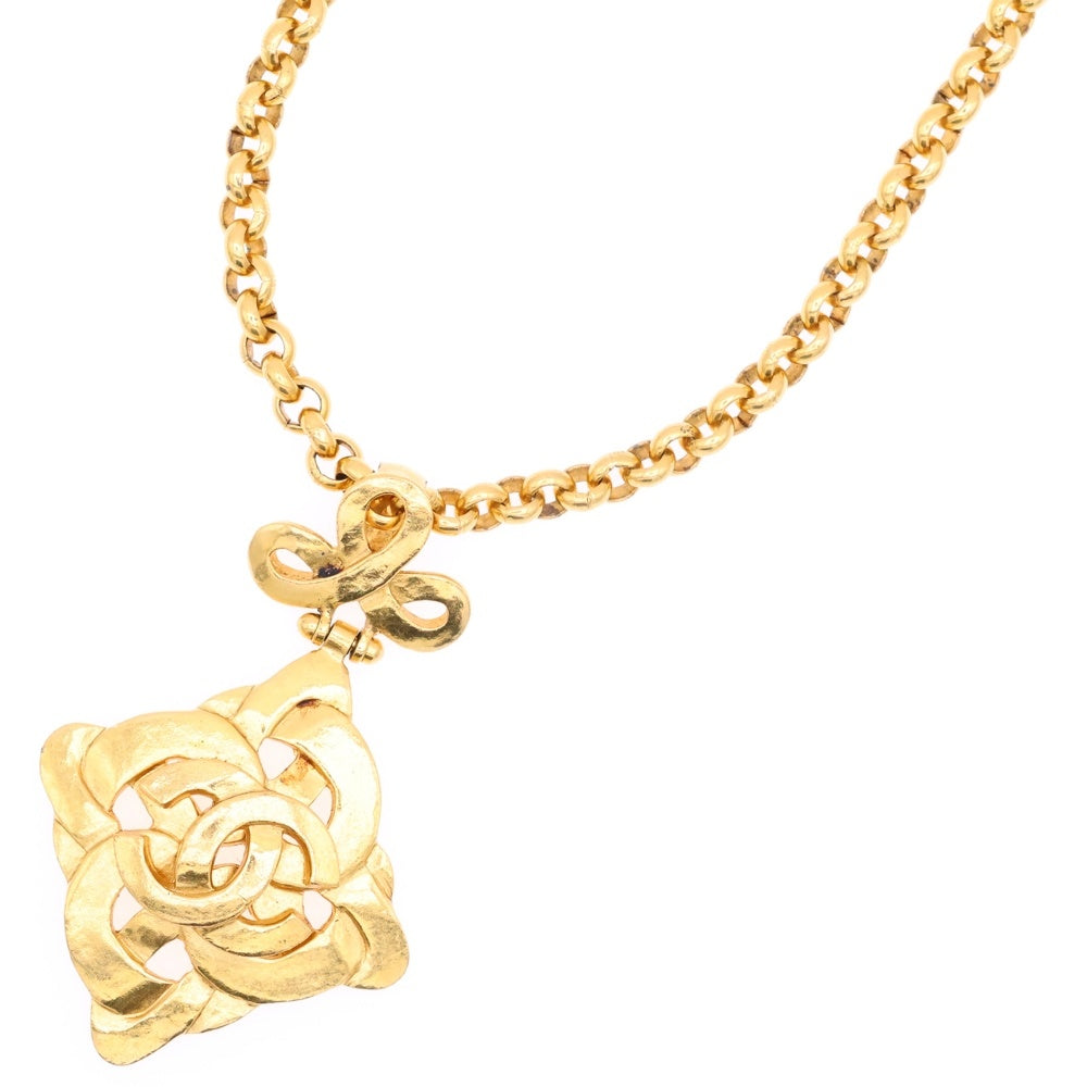 CHANEL(シャネル) ヴィンテージ ココマーク ネックレス ペンダント チェーン ゴールド 97P