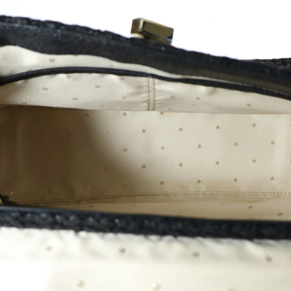 Kate Spade(ケイトスペード) タキシードヒルツイードトップハンドルバッグ ショルダーバッグ ブラック