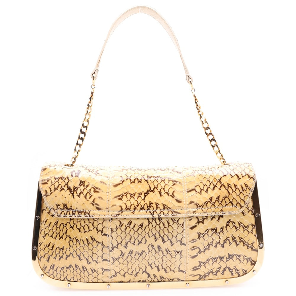 DOLCE & GABBANA(ドルチェアンドガッバーナ) ワンショルダーバック チェーンバッグ ハンドバッグ イエロー ゴールド金具 4c071448