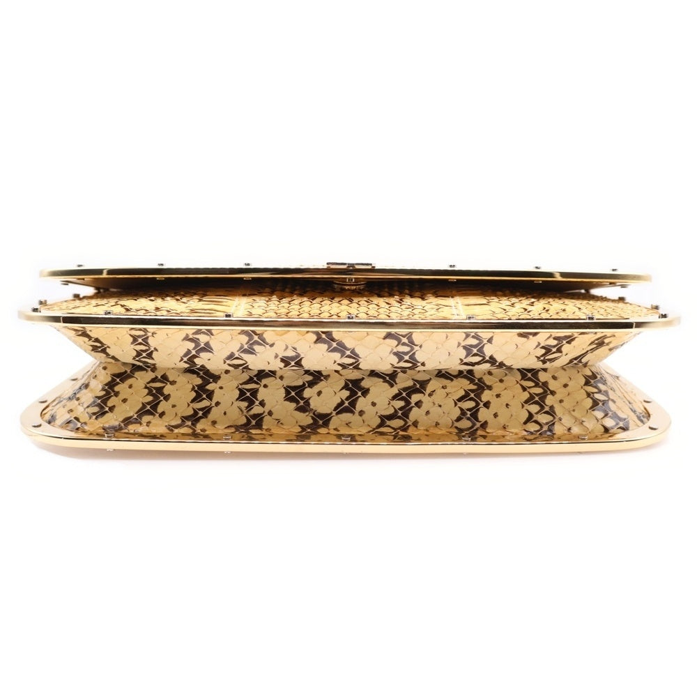 DOLCE & GABBANA(ドルチェアンドガッバーナ) ワンショルダーバック チェーンバッグ ハンドバッグ イエロー ゴールド金具 4c071448