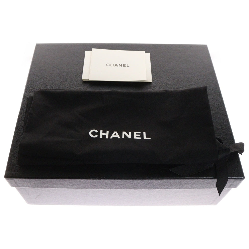 CHANEL(シャネル) ミュール サンダル 24C クローバーモチーフ パール×ラインストーン ピンク スウェード #35 G45455