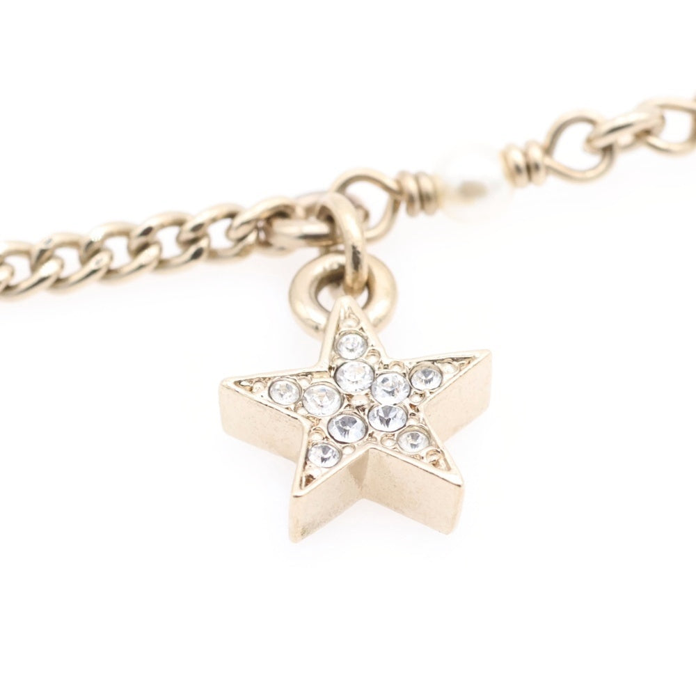 CHANEL(シャネル) ココマーク メタル ストラス コスチューム パール ネックレス ペンダント ホワイト×ゴールド C23/A ABB257