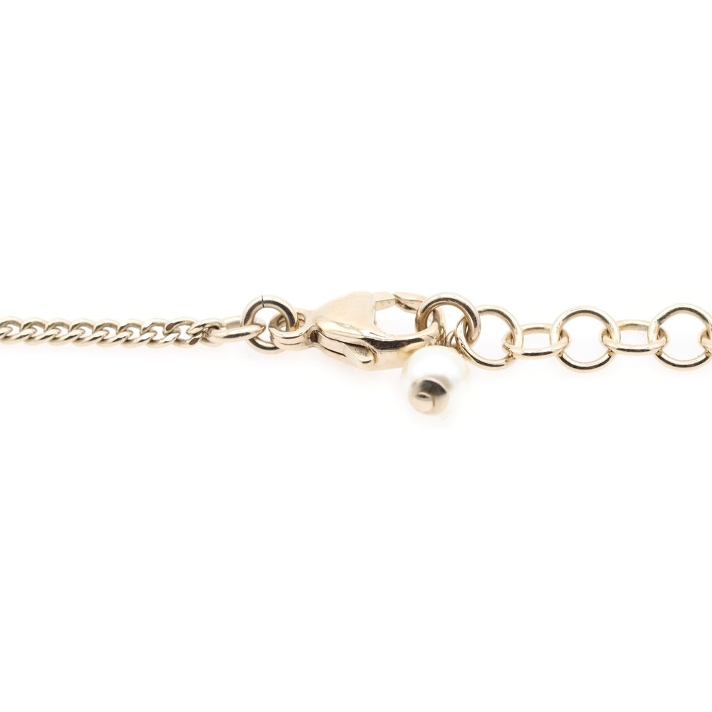 CHANEL(シャネル) ココマーク メタル ストラス コスチューム パール ネックレス ペンダント ホワイト×ゴールド C23/A ABB257