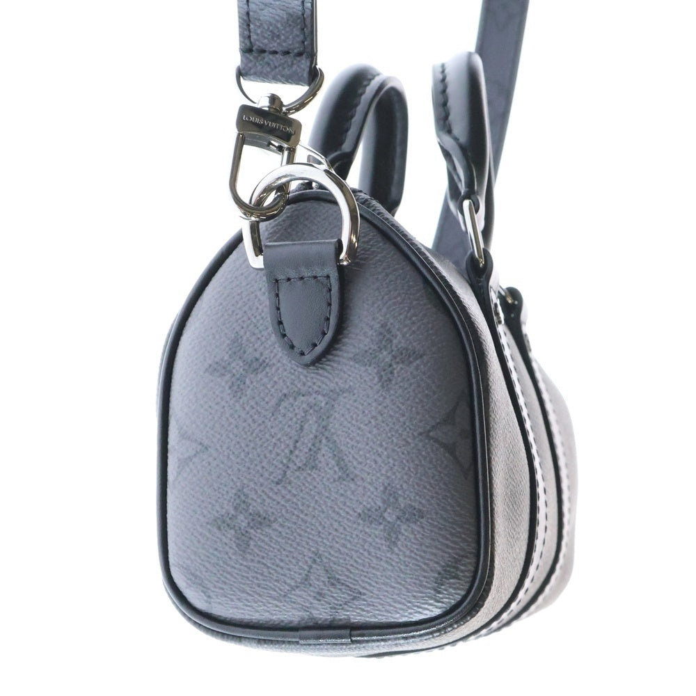 LOUIS VUITTON(ルイヴィトン) モノグラム エクリプス リバース キーポル XS 2wayバッグ ブラック PVCレザー M45947