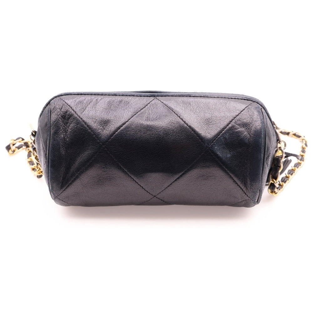 CHANEL(シャネル) ココマーク タッセル チェーン ショルダーバッグ ブラック ラムスキン ゴールド金具