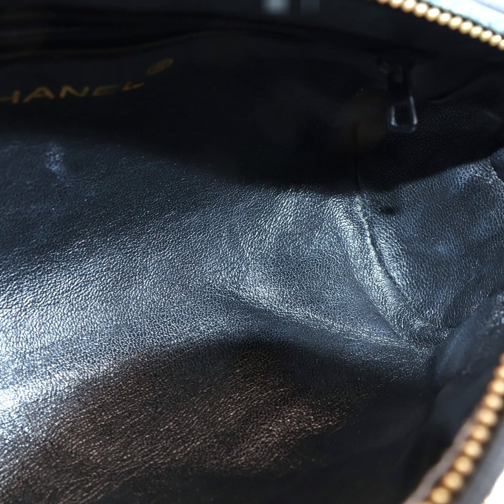 CHANEL(シャネル) ココマーク タッセル チェーン ショルダーバッグ ブラック ラムスキン ゴールド金具