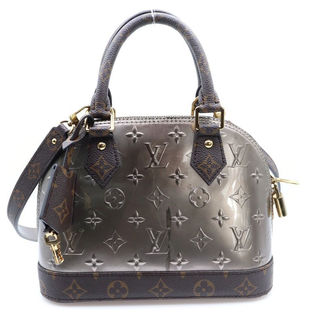 LOUIS VUITTON(ルイヴィトン) アルマBB ヴェルニ シャンパーニュ メタリゼグレー M44862 2WAY ハンドバッグ ショルダーバッグ