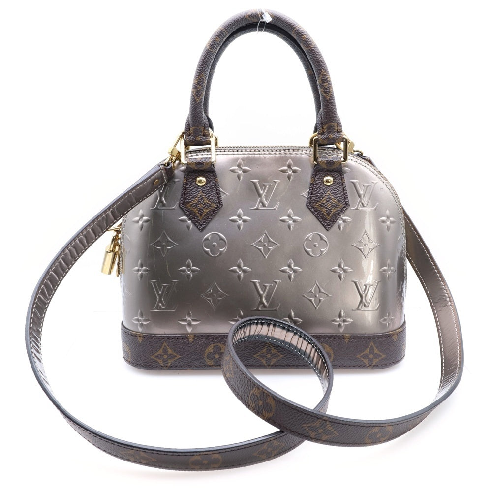 LOUIS VUITTON(ルイヴィトン) アルマBB ヴェルニ シャンパーニュ メタリゼグレー M44862 2WAY ハンドバッグ ショルダーバッグ