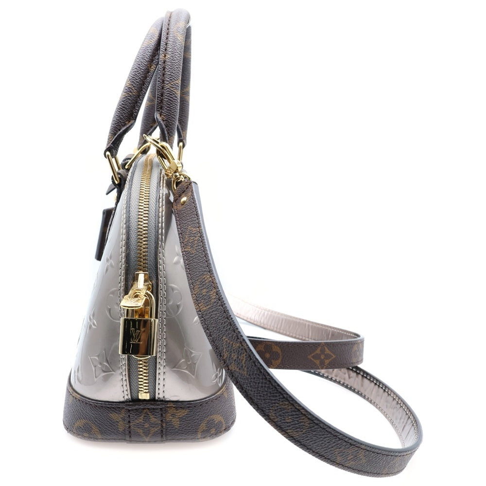LOUIS VUITTON(ルイヴィトン) アルマBB ヴェルニ シャンパーニュ メタリゼグレー M44862 2WAY ハンドバッグ ショルダーバッグ