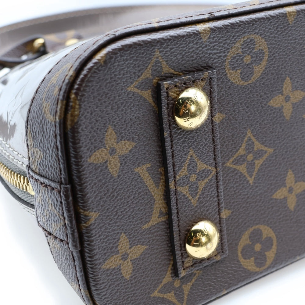 LOUIS VUITTON(ルイヴィトン) アルマBB ヴェルニ シャンパーニュ メタリゼグレー M44862 2WAY ハンドバッグ ショルダーバッグ