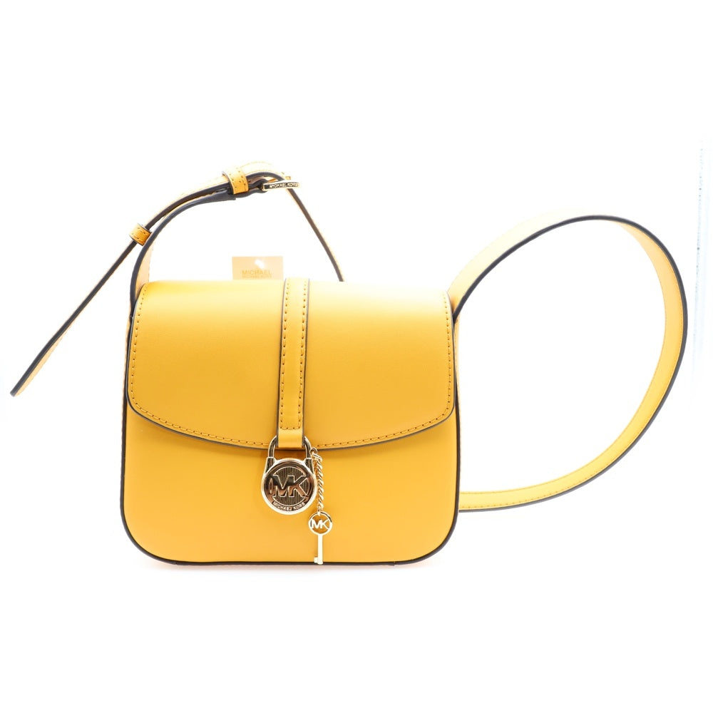 MICHAEL KORS(マイケルコース) LYRA ロゴ レザーショルダーバッグ イエロー 35F4G1YS5L