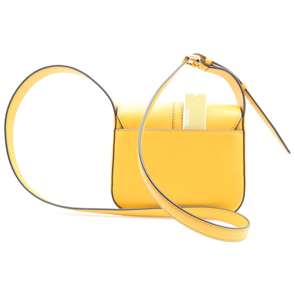 MICHAEL KORS(マイケルコース) LYRA ロゴ レザーショルダーバッグ イエロー 35F4G1YS5L