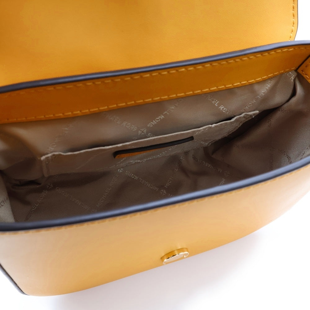 MICHAEL KORS(マイケルコース) LYRA ロゴ レザーショルダーバッグ イエロー 35F4G1YS5L