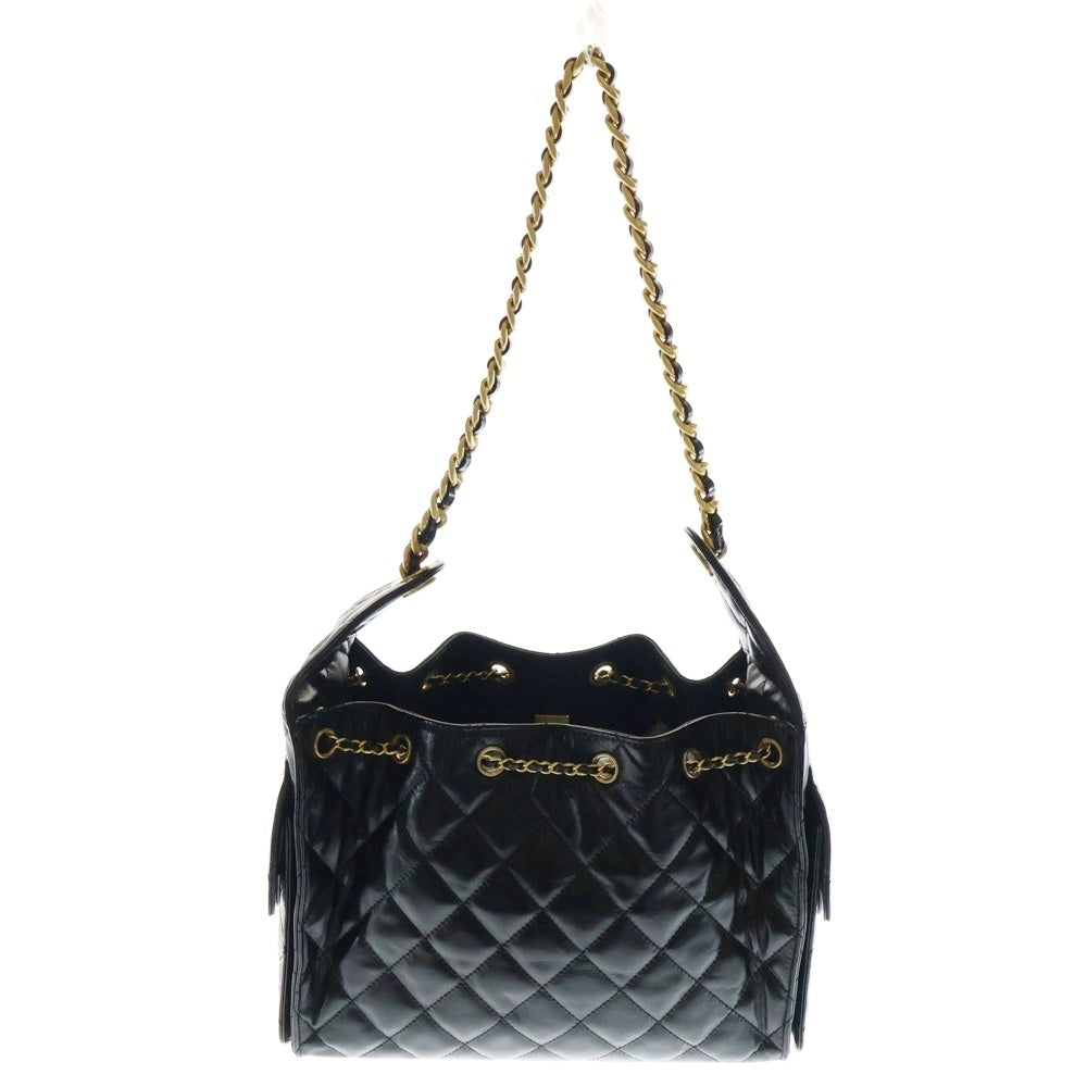 CHANEL(シャネル) CHANEL 25 スモール ハンドバッグ ブラック レザー ゴールド金具 ホーボー ショルダーバッグ AS5293